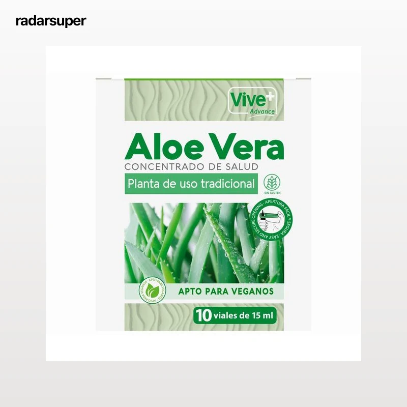 VIVE+ SALUD Y VIDA Complemento alimenticio a base de aloe vera 10 uds. de 10 ml.