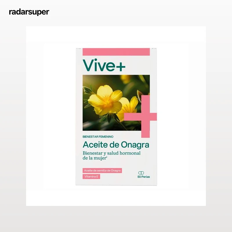 VIVE+ SALUD Y VIDA Complemento alimenticio de aceite de onagra (bienestar mujer) VIVE PLUS 48 uds.