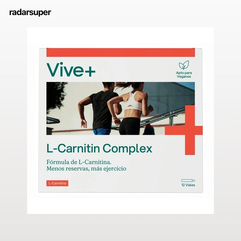 VIVE+ SALUD Y VIDA Complemento alimenticio con edulcorante a base de L-Carnitina líquida 12 uds. 120 ml.