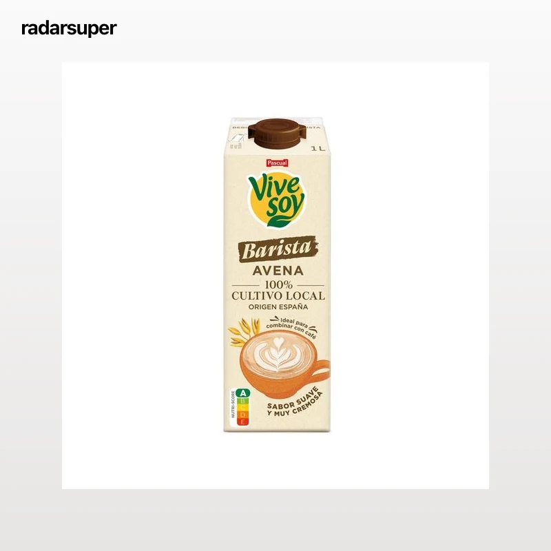 VIVESOY Bebida avena barista sin azúcar añadido  1 l.