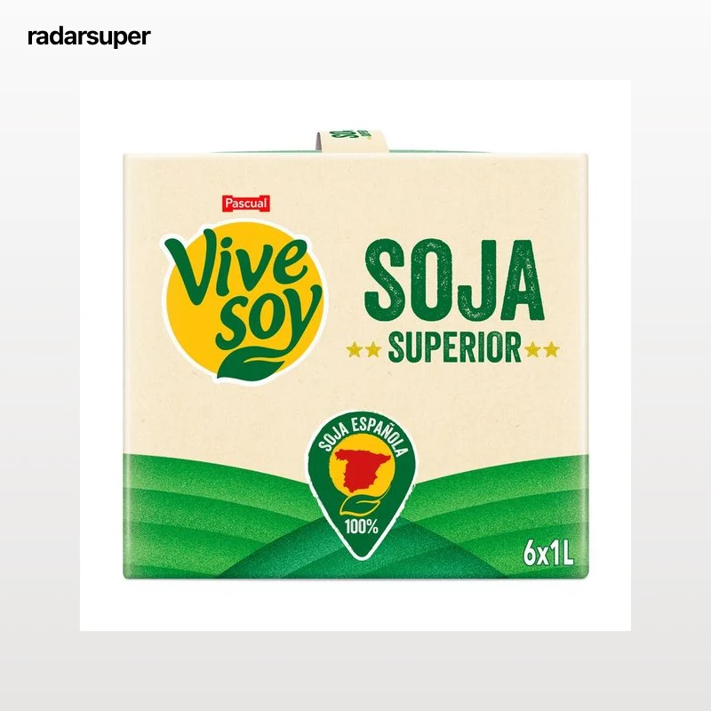 VIVESOY Original de Pascual Bebida vegetal de soja 6 x 1 l