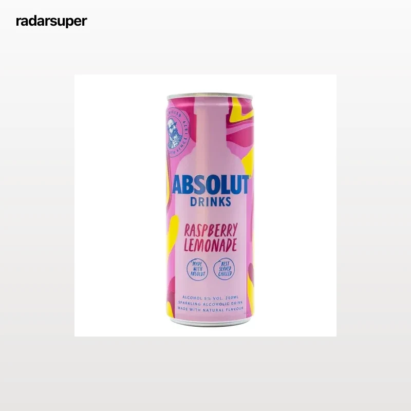 Vodka Absolut raspberri lemonade lata 25 cl.
