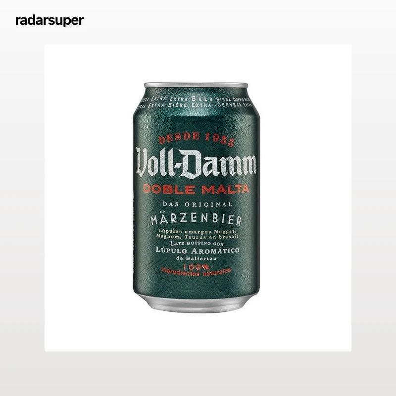 VOLL-DAMM Cerveza doble malta Lata 33 cl.