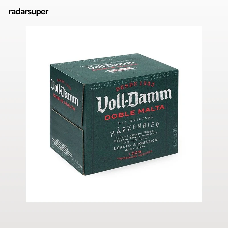 VOLL-DAMM Cerveza doble malta pack de 12 botellines de 25 cl.