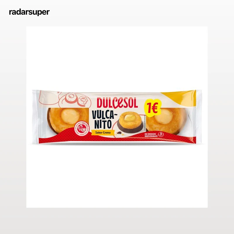 vulcanitos de crema Dulcesol 143 g