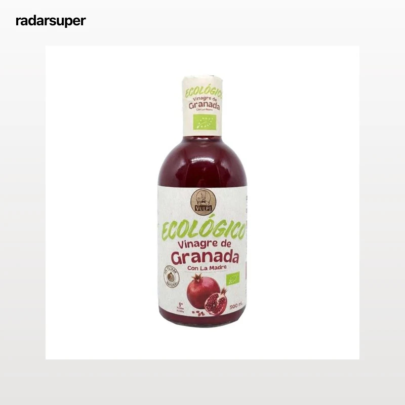 VULPI Vinagre ecológico de granada sin filtar con la madre 500 ml.