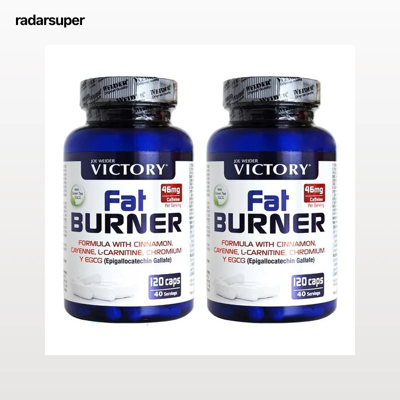 WEIDER Complemento alimenticio en cápsulas a base de plantas, L-carnitina y cromo pack duo (2 x 120 cap.)