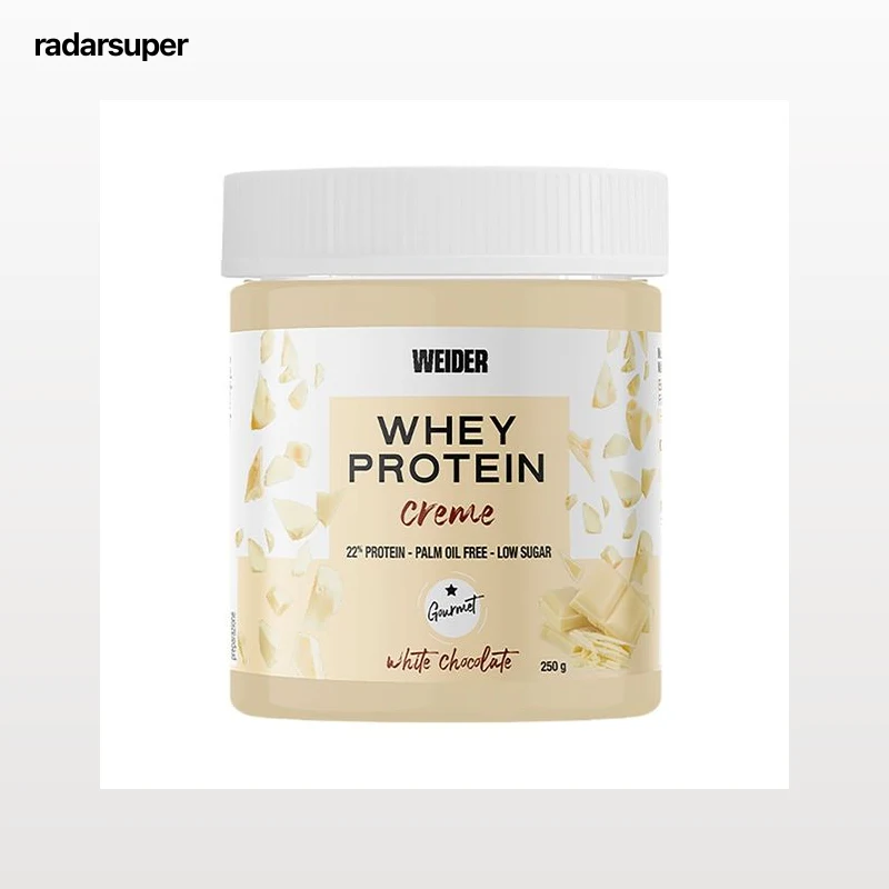 WEIDER Crema proteica con proteína de suero- Con edulcorante. Sabor chocolate blanco whey protein 16 uds. 250 g.