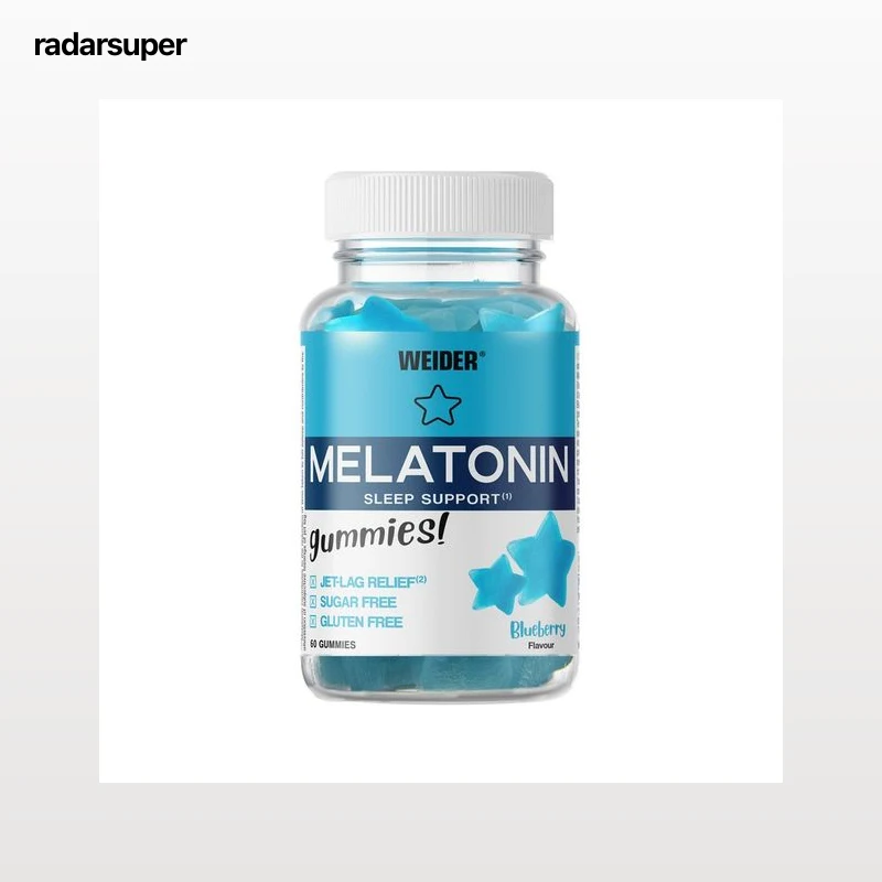 WEIDER Gominolas con melatonina y vitamina B6, complemento alimenticio 180 g. 60 uds.