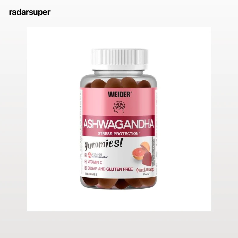 WEIDER Gummies ashwagandha + vitamina c 40 uds. 160 g.