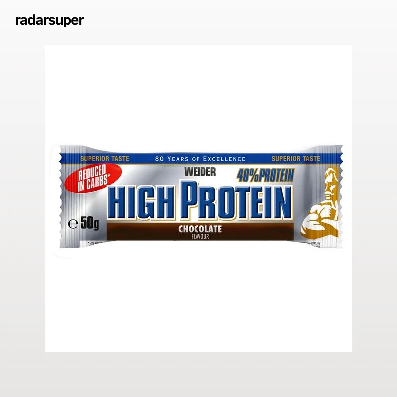 WEIDER High protein Barritas con un 40% de proteínas con sabor a chocolate  1 uds x 50 g.