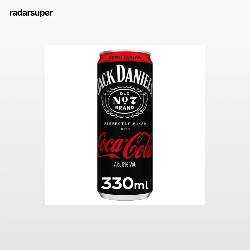 Whisky Jack Daniel’s con Coca-Cola Zero azúcar lata 33 cl.