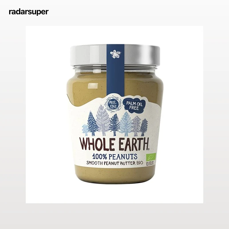 WHOLE EARTH Crema suave de cacahuete ecológico 227 g.