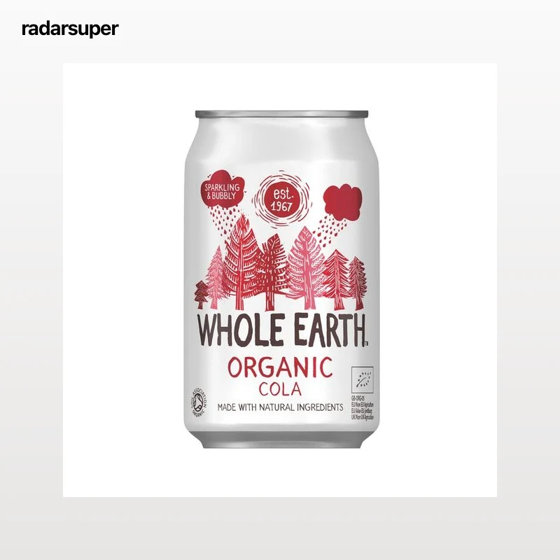WHOLE EARTH Refresco bio de cola, 330 ml.