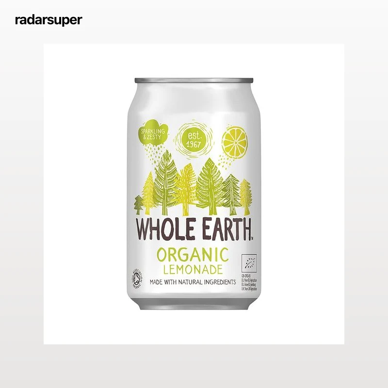 WHOLE EARTH Refresco bio, sabor  limón, 330 ml