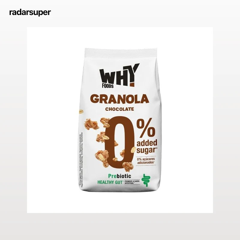 WHY FOODS Cereales granola chocolate 0 % azúcar 300 g.