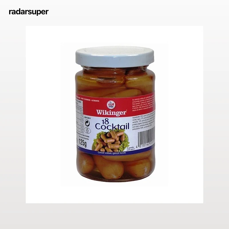 WIKINGER Salchichas cocktail frasco de 125 g.