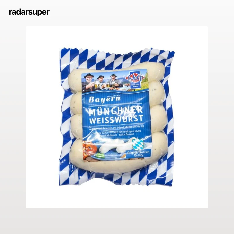 WOLF Salchichas blancas alemanas tipo Weisswurst, típica de Múnich 4 uds.