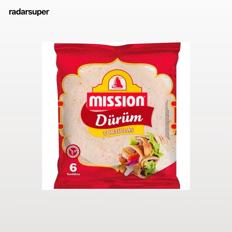 Wraps durum tortillas de trigo Mission 6 ud.