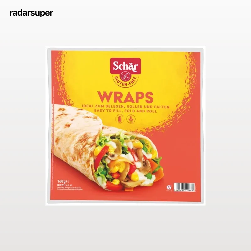 Wraps Schär sin gluten y sin lactosa 160 g.