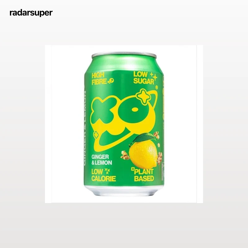 XO sabor limón y jengibre bajo en azúcar lata 33 cl.