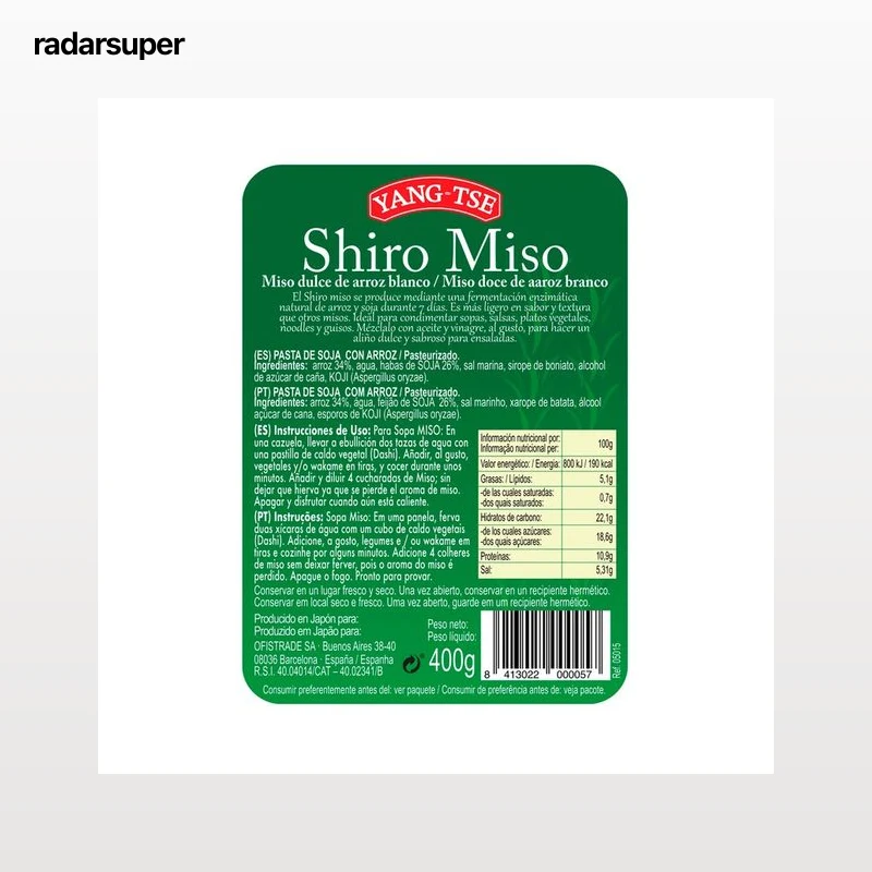 YANG-TSE Miso blanco 400 g.