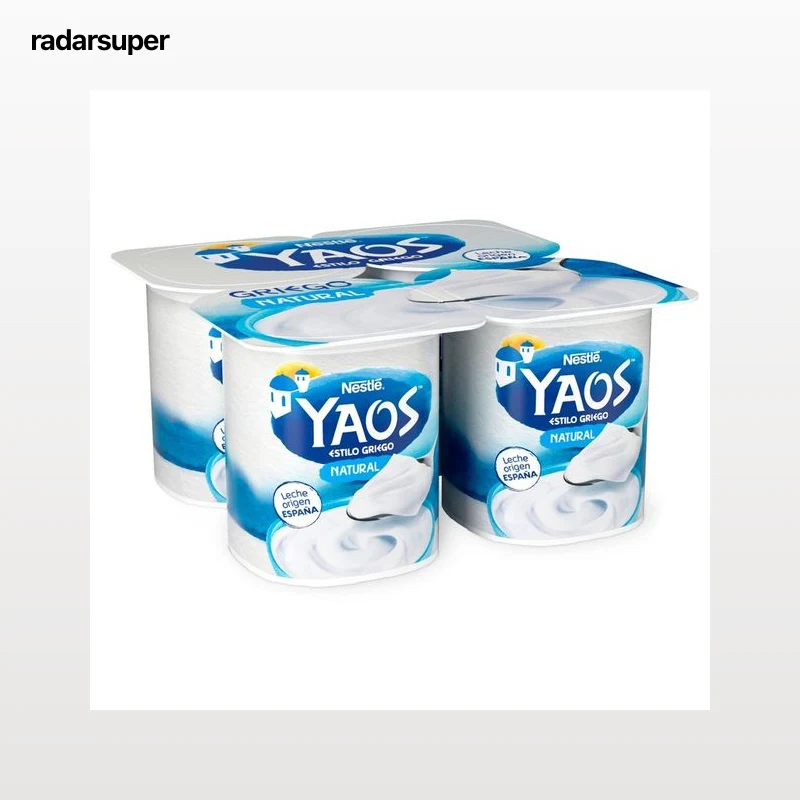 YAOS Yogur natural estilo griego  de Nestlé 4 x 115 g.