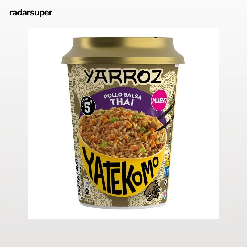 Yarroz de Pollo con salsa Thai Yatekomo vaso 83g