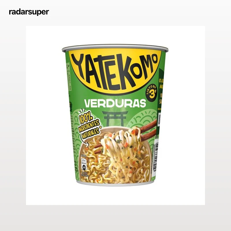 YATEKOMO Fideos Orientales instantáneos con sabor a verduras 60 g.