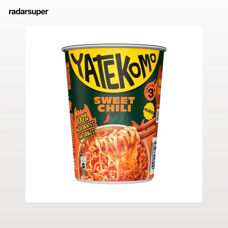 YATEKOMO Fideos Orientales instantáneos sabor sweet chilly - 60g.