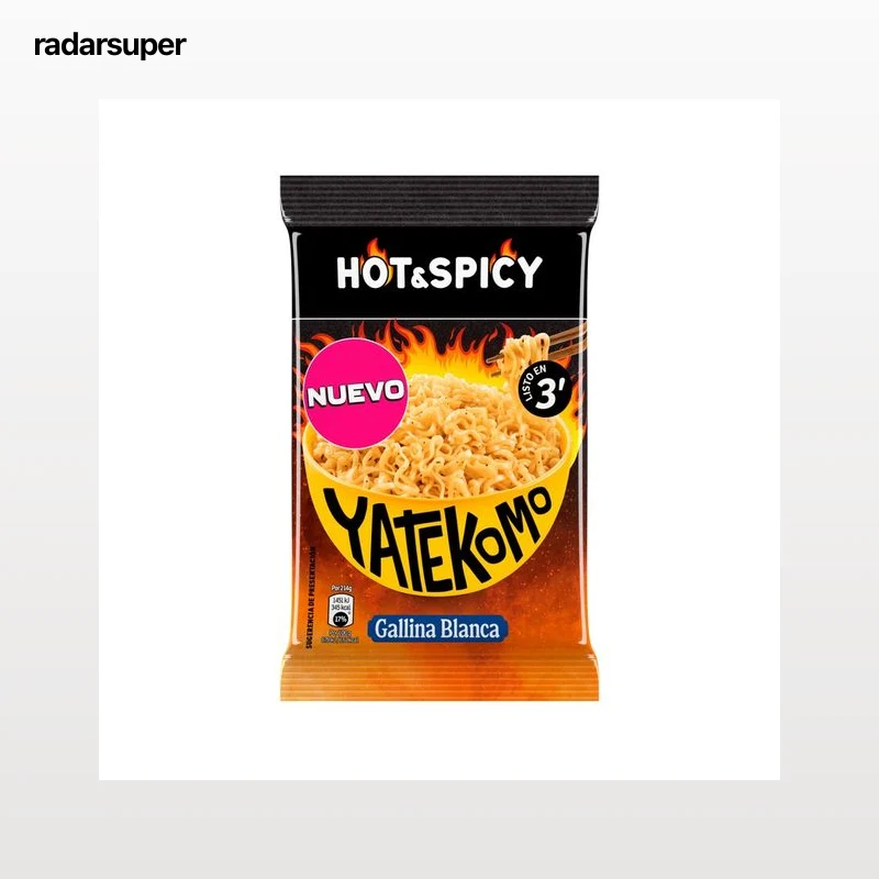 YATEKOMO Noodles fideos instantáneos hot&spicy Gallina Blanca 79g