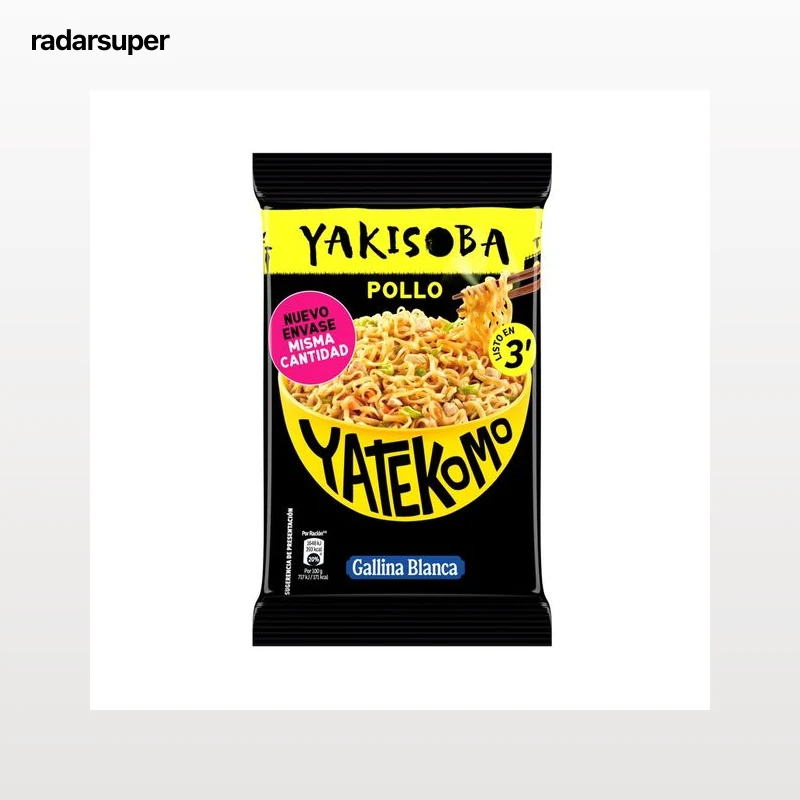 YATEKOMO Noodles fideos instantáneos pollo 93 g.