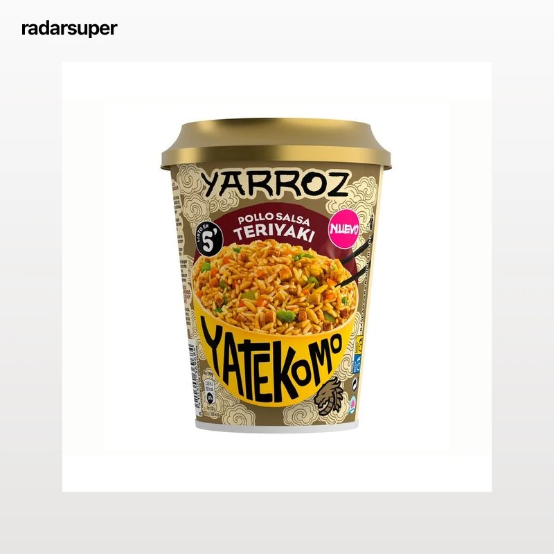 YATEKOMO Yarroz de pollo con salsa teriyaki yatekomo 84 g.
