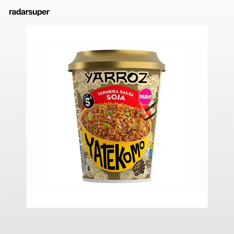 YATEKOMO Yarroz de ternera con salsa soja yatekomo 84 g.