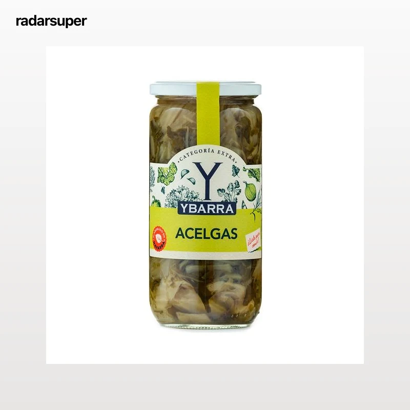 YBARRA Acelgas al natural frasco de 425g