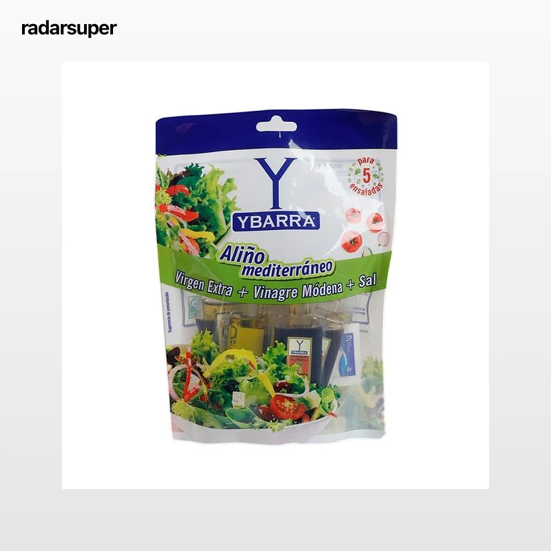 YBARRA Aliño Mediterráneo (aceite, vinagre Mòdena, sal) en bolsas individuales 100 gr