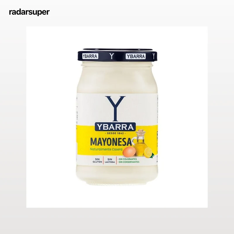 YBARRA Mayonesa, sin conservantes ni colorantes 225 ml.