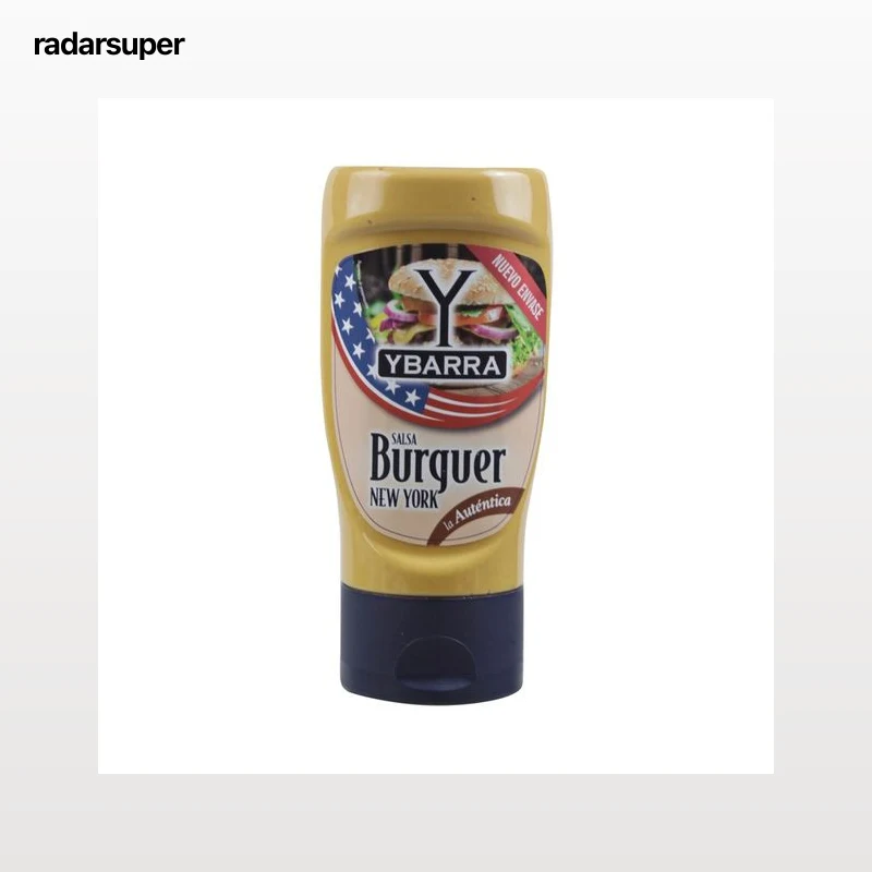 YBARRA Salsa burger New York especial para hamburguesas 250 ml.