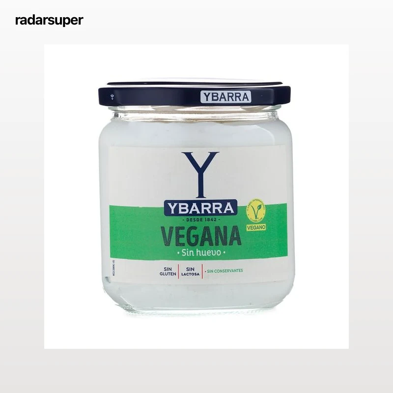 YBARRA Salsa vegana sin huevo, sin conservantes ni colorantes 300 ml.