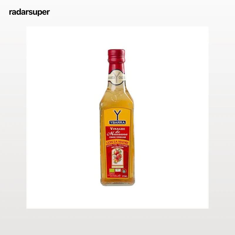 YBARRA Vinagre de manzana con la madre ecológico YBARRA 500 ml.