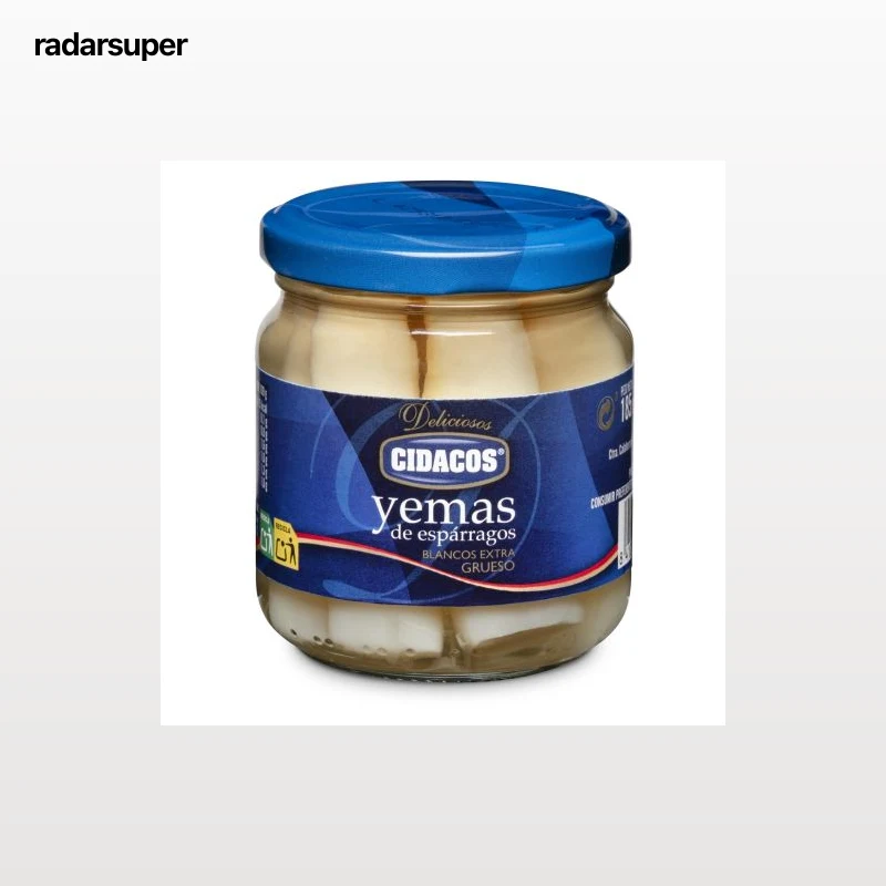 Yemas de espárragos blancos grueso Cidacos 110 g.