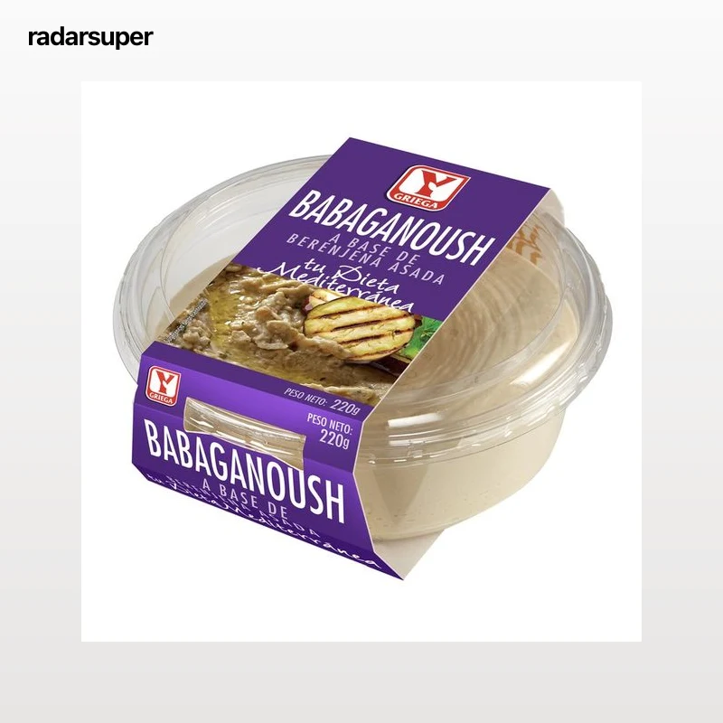 YGRIEGA Babaganoush (mutabal) elaborado a base de berenjena asada YGRIEGA 220 g.