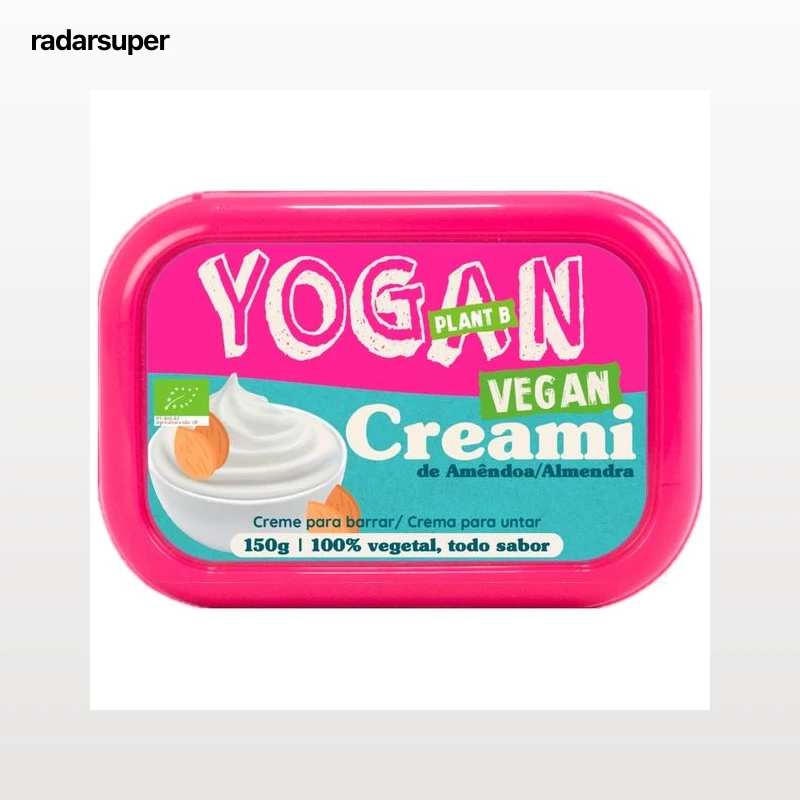 YOGAN Plant B Tarrina de crema de almendras ecológicas para untar 150 g.