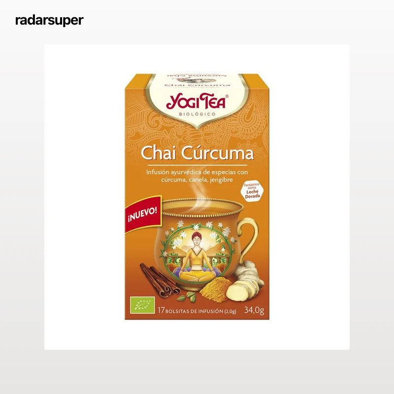 YOGI TEA Infusion BIO chai curcuma 17 uds. 34 g.