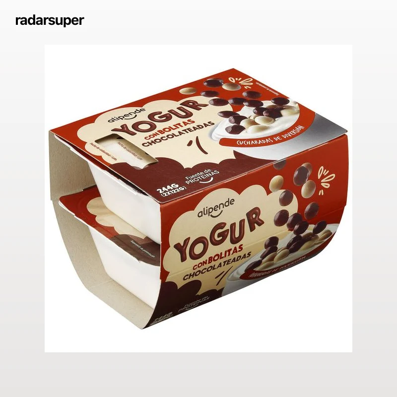 Yogur Alipende pack 2 con bolitas de chocolate