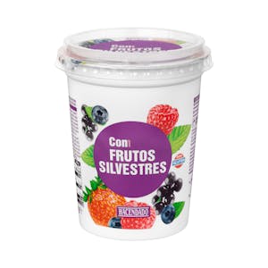 Yogur cremoso con frutos silvestres