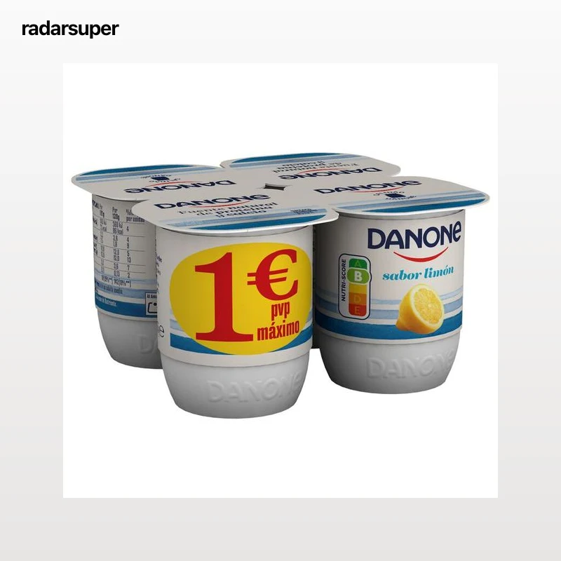 Yogur Danone pack 4 limón