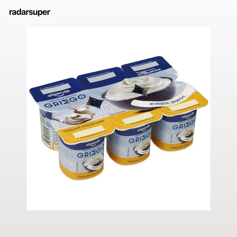 Yogur estilo griego Alipende pack 6 azucarado 750g