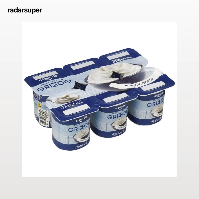Yogur estilo griego Alipende pack 6 natural 750g
