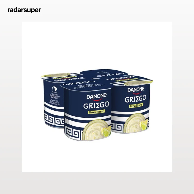 Yogur estilo griego Danone pack 4 lima limón